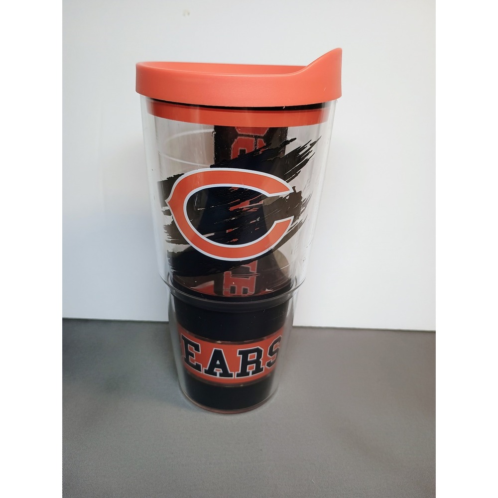 Tervis Chicago Bears‎ 24oz Insulated Tumbler Travel Cup with Orange Lid NFL